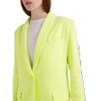 Replay Women s Single-breasted Blazer with Contrasting-colored Bands Online Sale