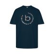 Bugatti Men s T-Shirt With a Multi Colored Logo Print on Sale