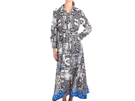 Replay Women s Viscose Shirt-dress with Batik Print Online now