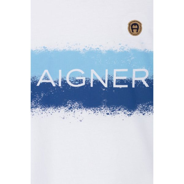 Aigner Kids Boy s Cotton White T-Shirt Online Hot Sale