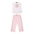 Aigner Kids Girl s T-Shirt & Trousers Set White & Pink Online