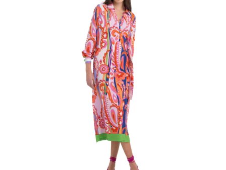 Replay Women s Viscose Shirt-dress with All-over Print Online Sale