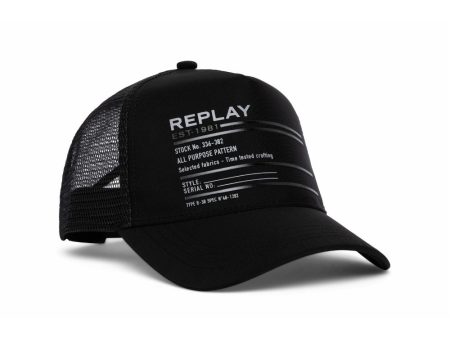 Replay Men s Cap with Bill with Logo Print Fashion