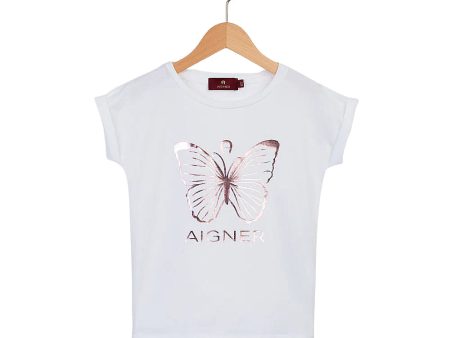 Aigner Kids Girl s Logo T-Shirt Hot on Sale