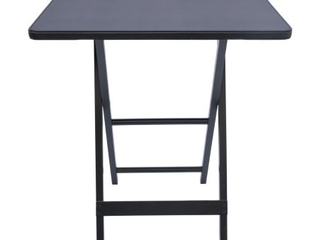 Artisan Square Shape Picnic Table Plain Black Discount