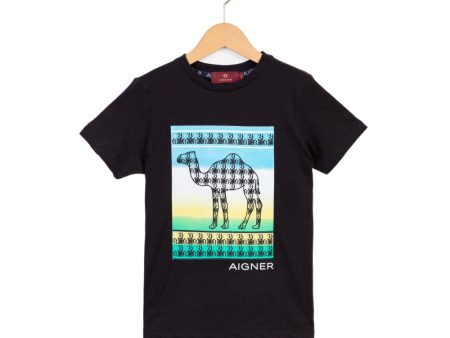 Aigner Kids Boy s Cotton T-Shirt Online now