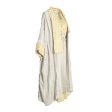 Fahm Beige Yellow Dress & Abaya Set, Free Size Online