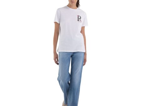 Replay Women s Jersey T-shirt with Print Cheap