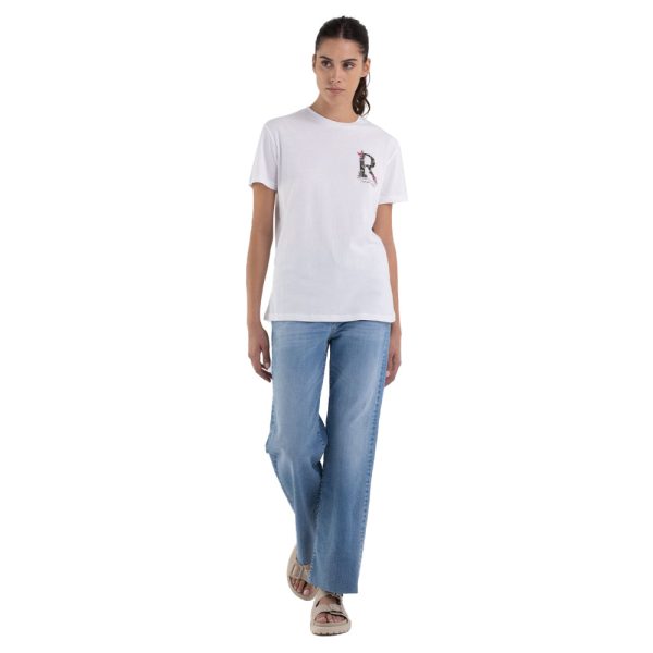 Replay Women s Jersey T-shirt with Print Cheap