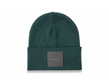 Replay Beanie in Cotton Blend Cheap