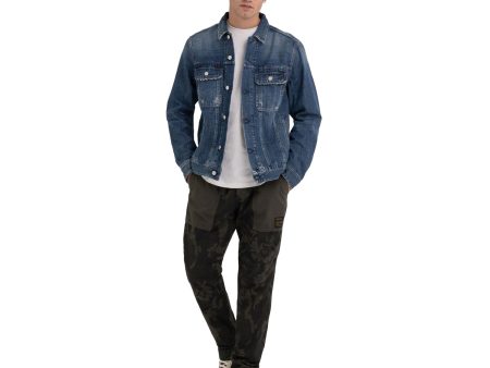 Replay Men s Denim Jacket with Pockets Online Hot Sale