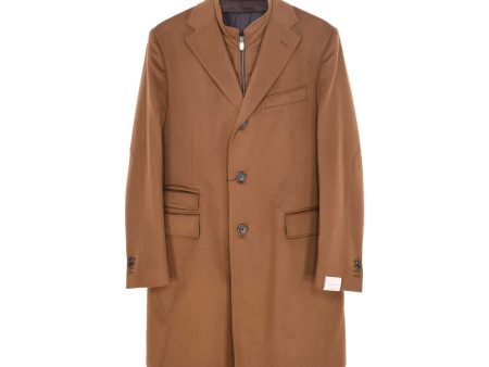 Corneliani Men s Natural Beige Coat Online Sale