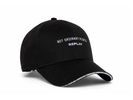 Replay Cap with Bill with Embroidered Logo Sale