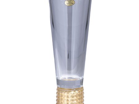 Cristal De Paris Vase Trinity Color Gold Fashion