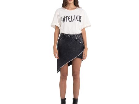 Replay Women s Atelier Denim Wrap Skirt Online Sale