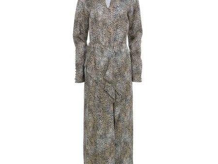 Sfizio Leopard Print Aurora Long Dress Supply