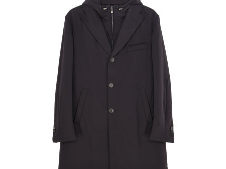 Corneliani Men s Black Coat Discount