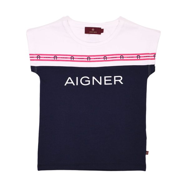 Aigner Kids Girl s Set T-Shirt & Leggings Navy Hot on Sale