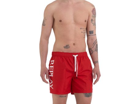 Replay Men s Swimming Trunks with Pockets and Print Cheap