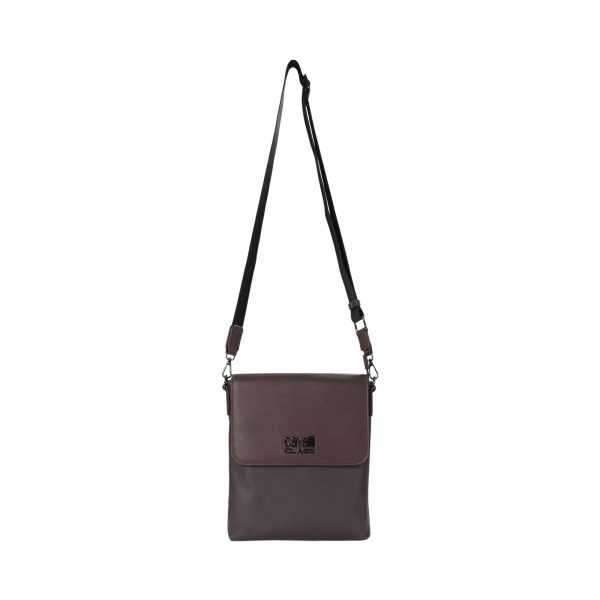 Cavalli Class Men s Monza Dark Brown Crossbody Bag For Discount