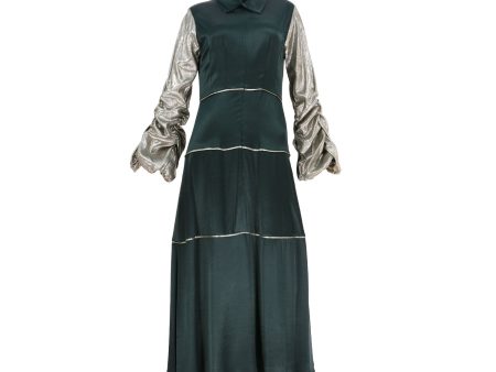 Baruni Women s Green Long Dress Online now