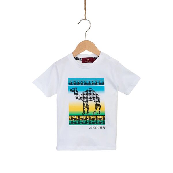 Aigner Kids Baby Boy s Bright White T-Shirt Online now