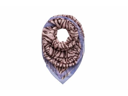 Zebra-striped Chiffon Scarf For Discount