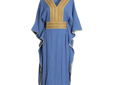 Fahm Women s Blue Dress, Free Size Online Hot Sale