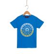 Aigner Kids Boy s Cotton Logo Blue T-Shirt Online Hot Sale