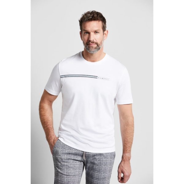 Bugatti Men s White T-Shirt Online now