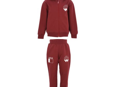 Roberto Cavalli Kids Jogging Suit Bordeaux Online Hot Sale