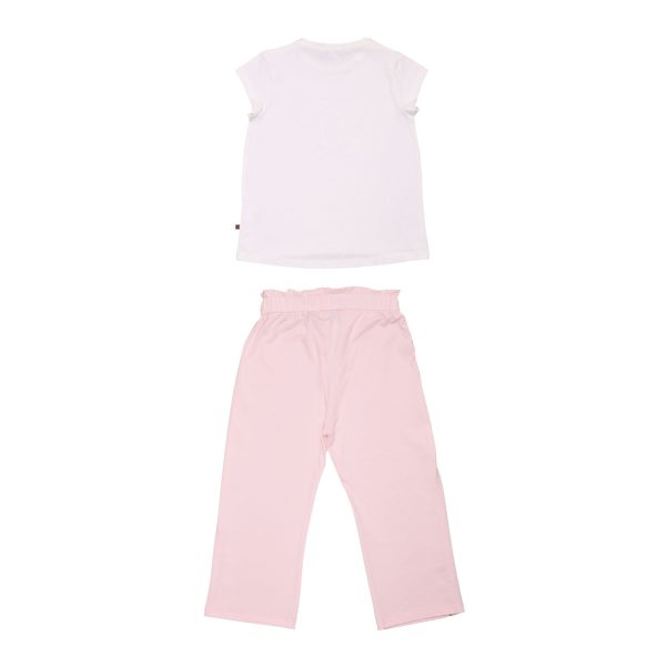 Aigner Kids Girl s T-Shirt & Trousers Set White & Pink Online