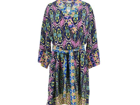 Sfizio Women s Kimono with Maiolica Print For Cheap