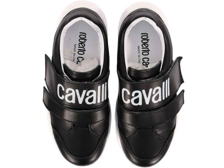 Roberto Cavalli Kids Boy s Black Sneaker Online now