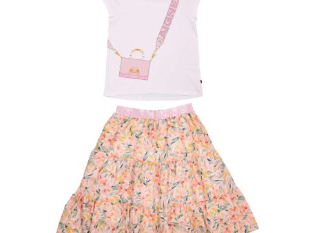 Aigner Kids Girl s Set T-Shirt & Skirt Multicolor Online now