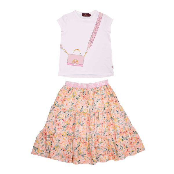 Aigner Kids Girl s Set T-Shirt & Skirt Multicolor Online now