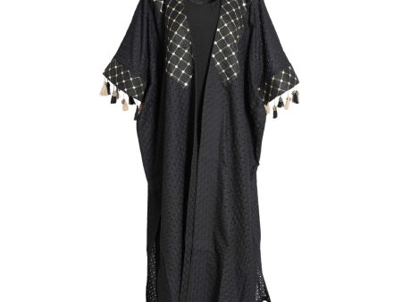 Fahm Black Dress & Abaya Set, Free Size Online now