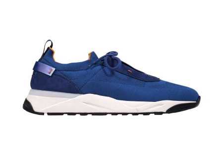 Santoni Men s Textile Sneaker Online Hot Sale