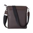 Cavalli Class Men s Monza Dark Brown Crossbody Bag For Discount