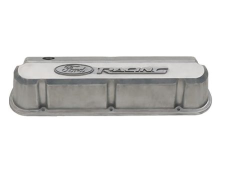 Ford Racing Slant Edge Valve Covers w Ford Racing Logo - Bare Discount