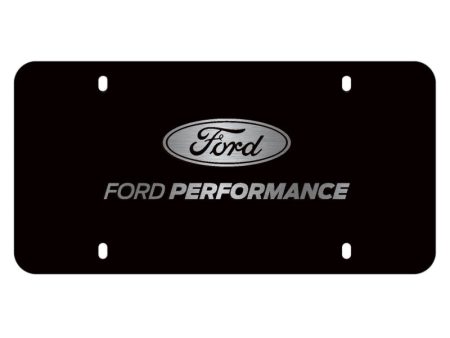 Ford Racing Black Stainless Steel Marque Plate For Sale