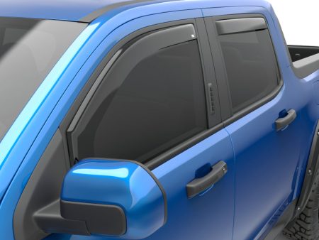 EGR 22-23 Ford Maverick Lariat XL XLT Front Rear Window Visors - Dark Smoke Finish Online