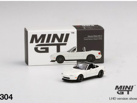 Mini GT Mazda Miata MX-5 Tuned Version Classic White For Sale