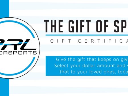 PRL Motorsports Gift Certificate Online