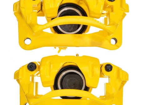 Power Stop 01-07 Toyota Sequoia Rear Yellow Caliper w Bracket (Pair) For Sale