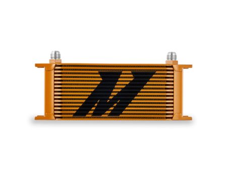 Mishimoto Universal 16-Row Oil Cooler Gold Supply